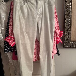 Tommy Bahama Metallic Silver Women's Jeans